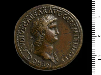 Coin depicting Emperor Nero, 64